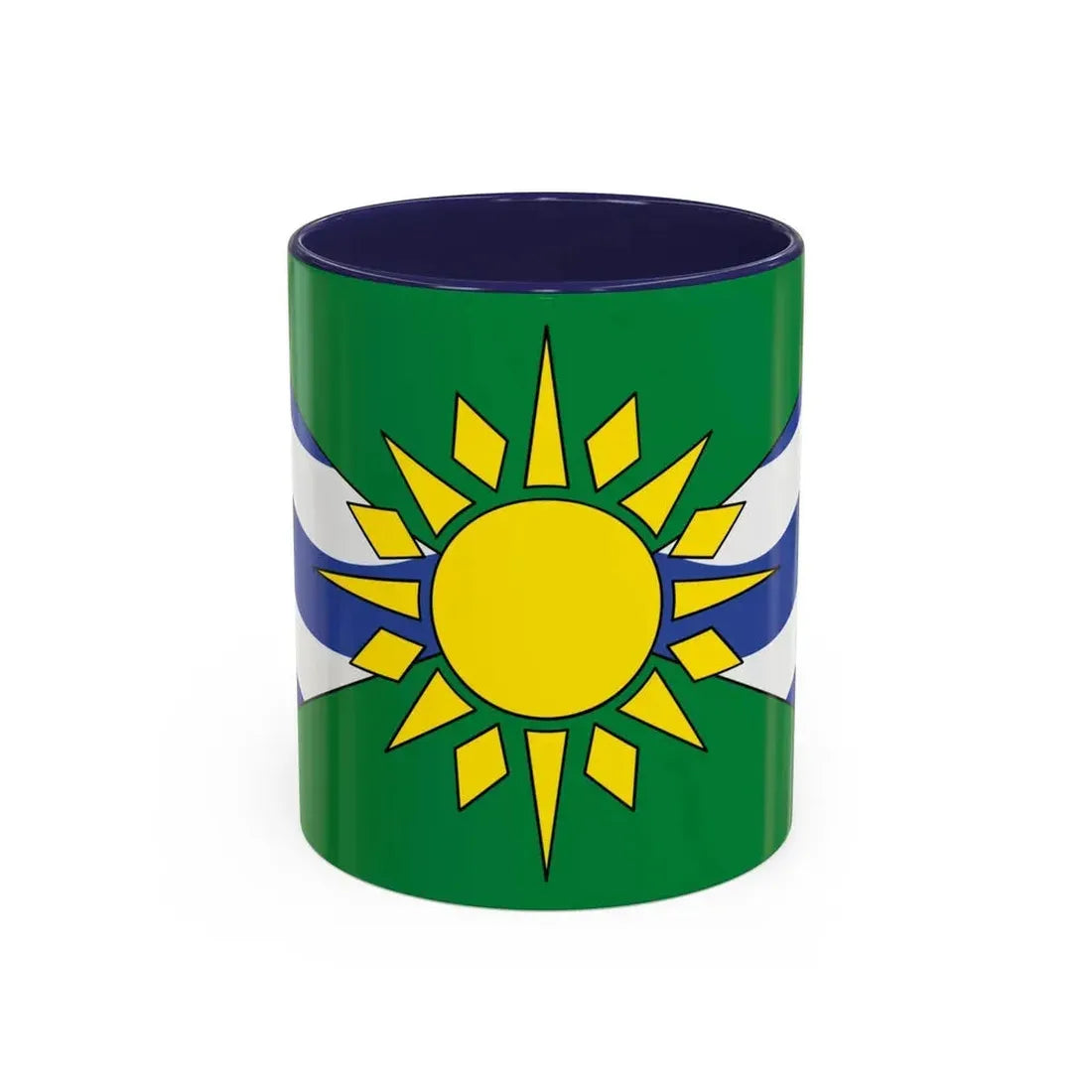 Flag of Orillia Ontario Canada - Accent Coffee Mug 11oz Navy - Go Mug Yourself