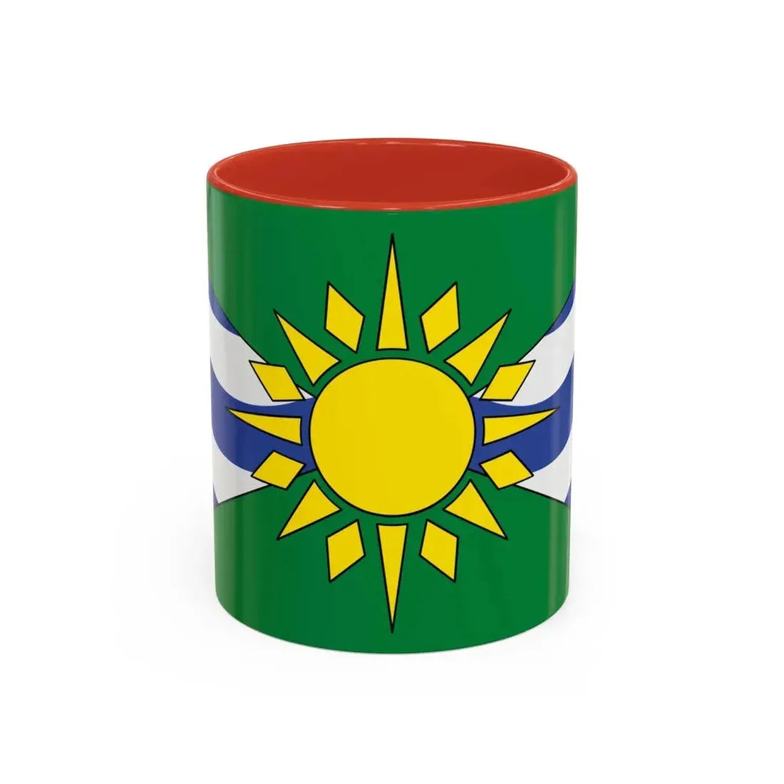 Flag of Orillia Ontario Canada - Accent Coffee Mug 11oz Red - Go Mug Yourself
