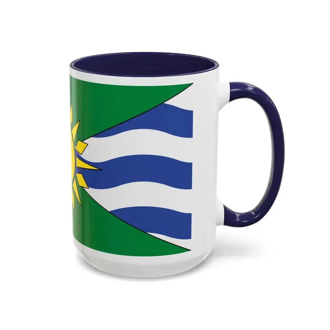 Flag of Orillia Ontario Canada - Accent Coffee Mug - Go Mug Yourself