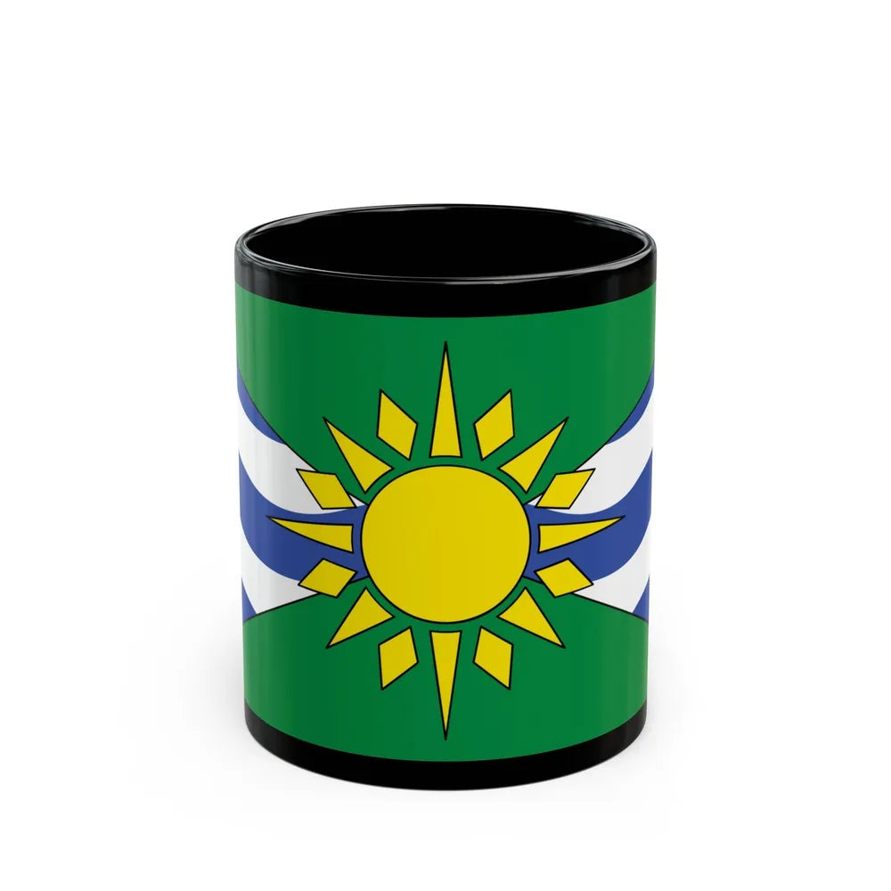 Flag of Orillia Ontario Canada - Black Coffee Mug-11oz-Go Mug Yourself