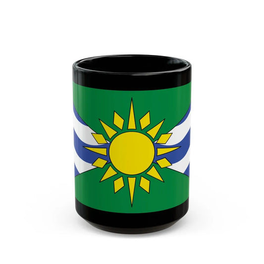 Flag of Orillia Ontario Canada - Black Coffee Mug-15oz-Go Mug Yourself