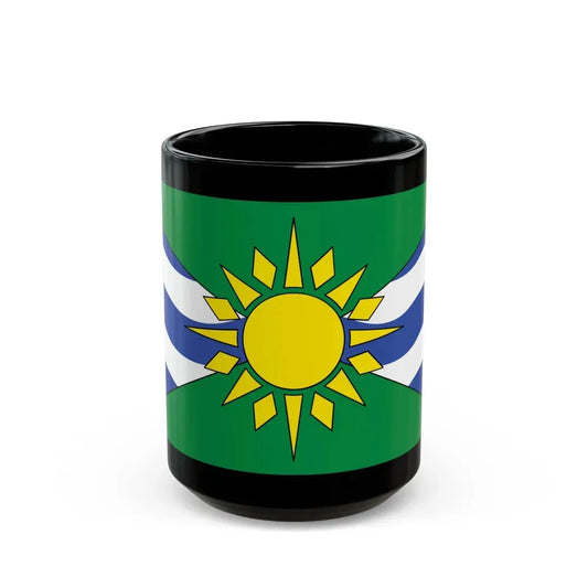 Flag of Orillia Ontario Canada - Black Coffee Mug 15oz - Go Mug Yourself