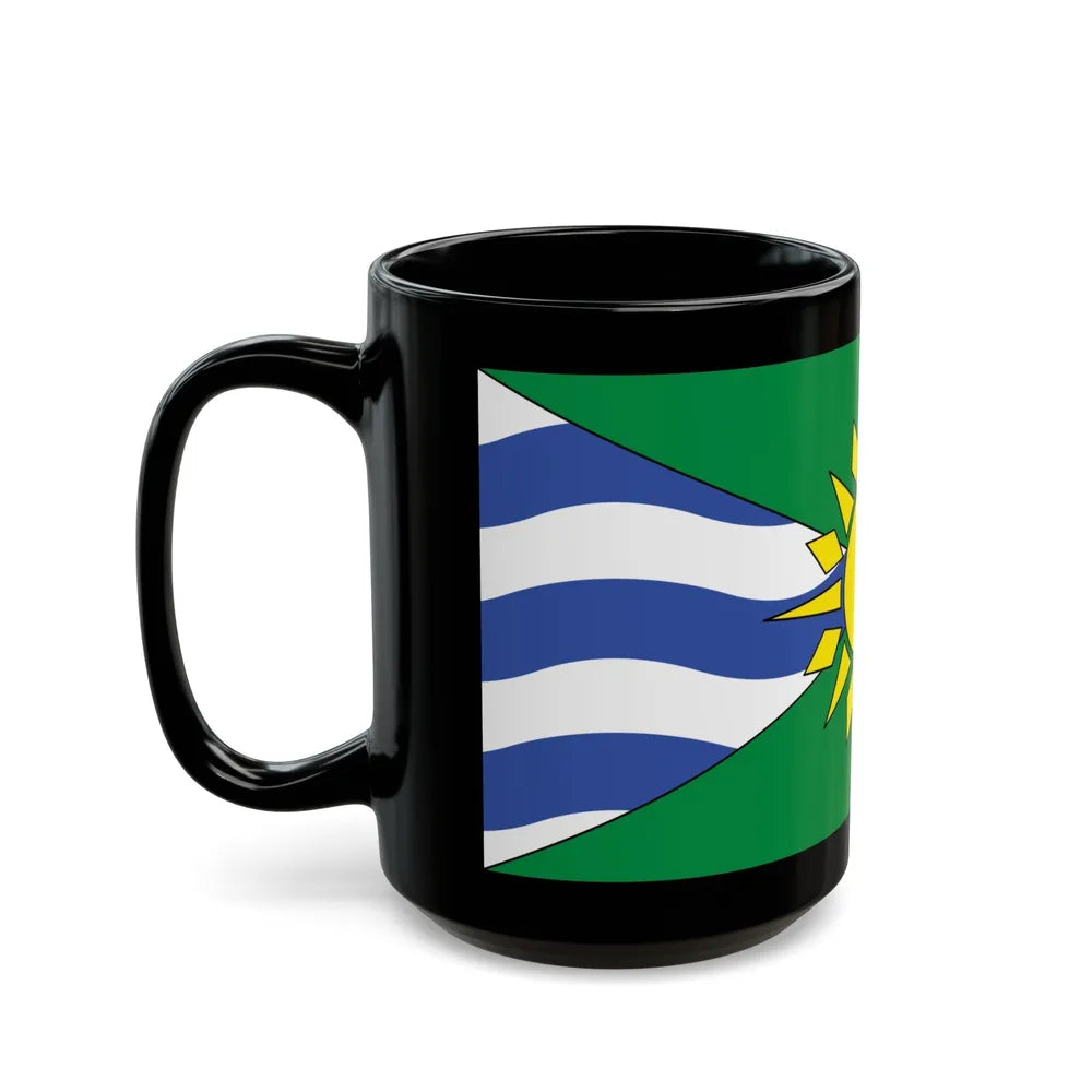 Flag of Orillia Ontario Canada - Black Coffee Mug-Go Mug Yourself