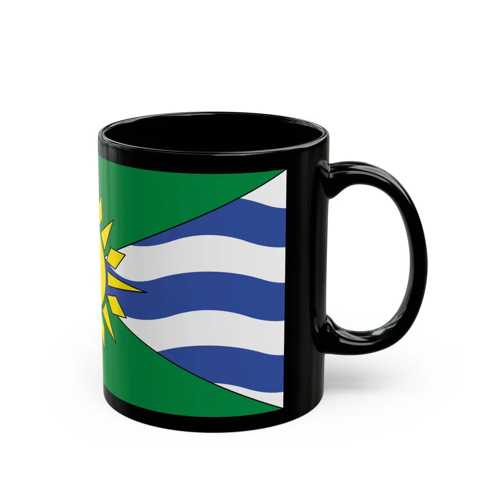 Flag of Orillia Ontario Canada - Black Coffee Mug-Go Mug Yourself