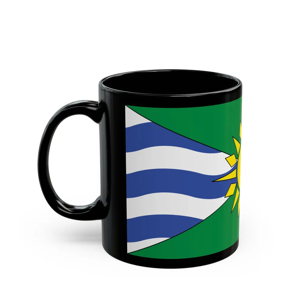 Flag of Orillia Ontario Canada - Black Coffee Mug-Go Mug Yourself