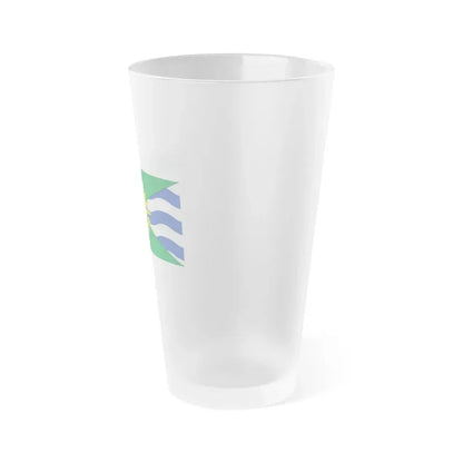 Flag of Orillia Ontario Canada - Frosted Pint Glass 16oz - Go Mug Yourself