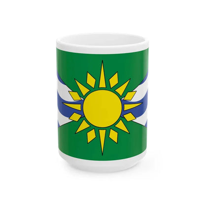 Flag of Orillia Ontario Canada - White Coffee Mug 15oz - Go Mug Yourself