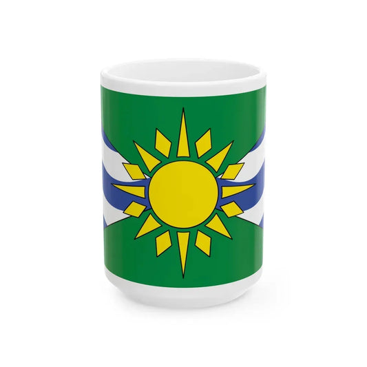 Flag of Orillia Ontario Canada - White Coffee Mug 15oz - Go Mug Yourself