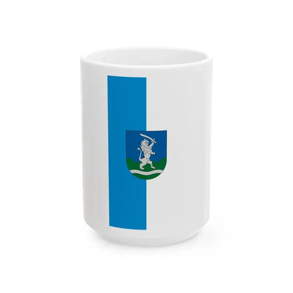 Flag of Oriszentpeter (Hungary) White Coffee Mug 15oz - Go Mug Yourself