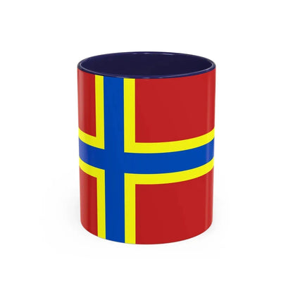 Flag of Orkney UK - Accent Coffee Mug 11oz Navy - Go Mug Yourself