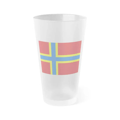 Flag of Orkney UK - Frosted Pint Glass 16oz 16oz Frosted - Go Mug Yourself