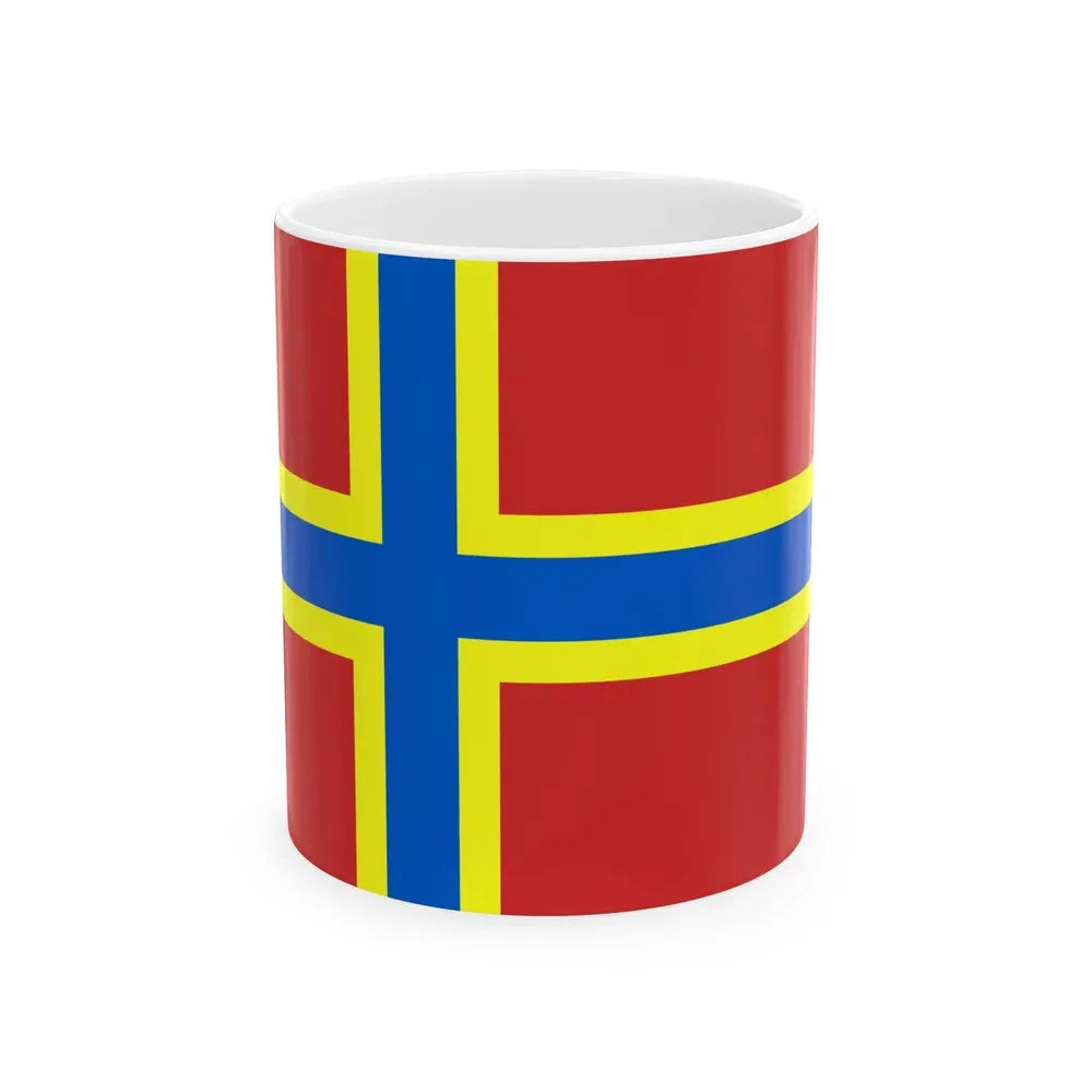 Flag of Orkney UK - White Coffee Mug 11oz - Go Mug Yourself