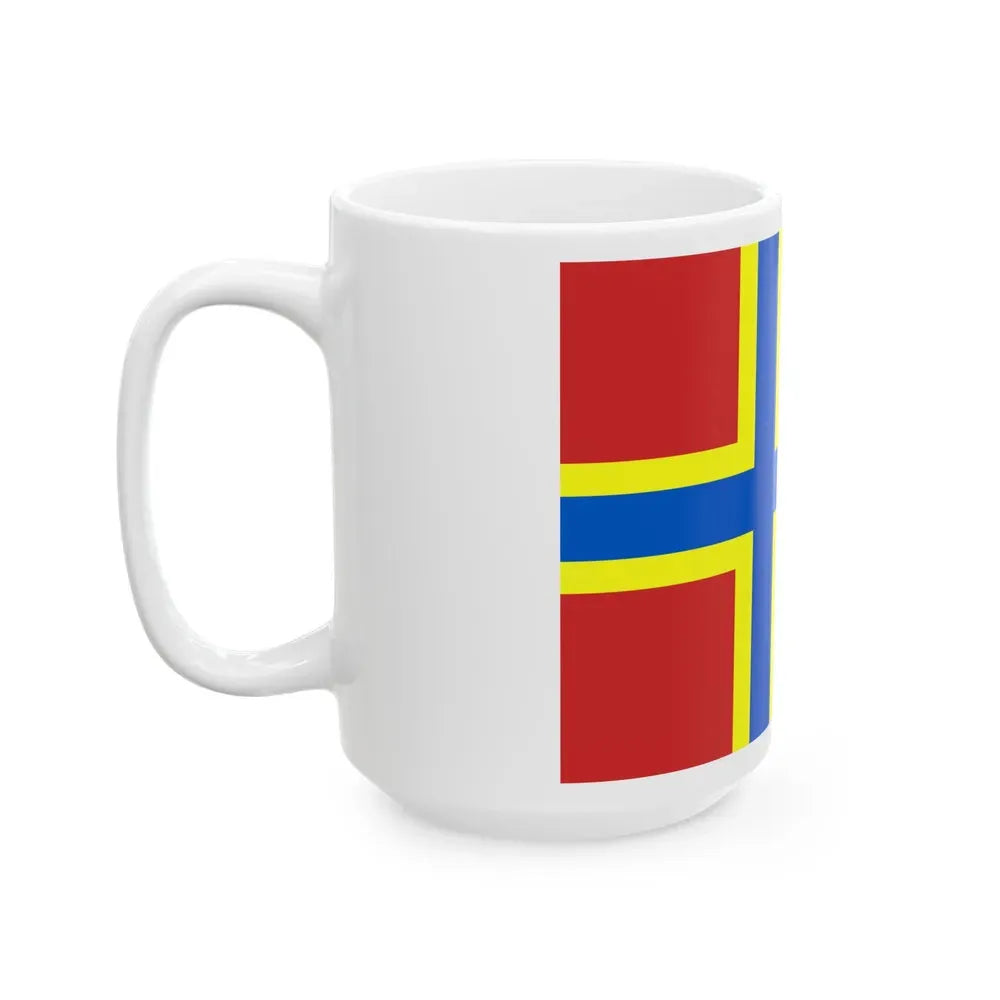 Flag of Orkney UK - White Coffee Mug - Go Mug Yourself