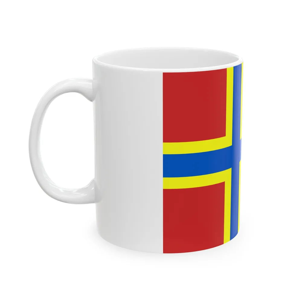 Flag of Orkney UK - White Coffee Mug-Go Mug Yourself