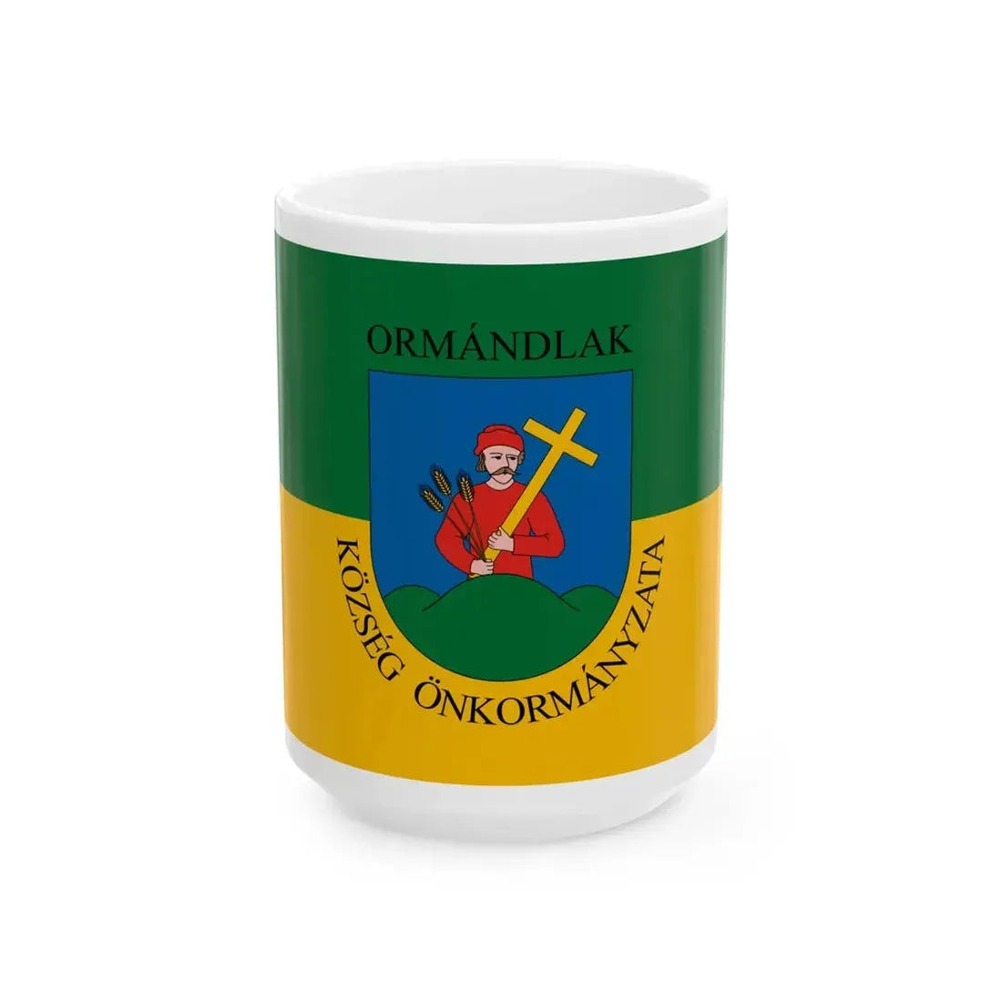 Flag of Ormandlak (Hungary) White Coffee Mug 15oz - Go Mug Yourself