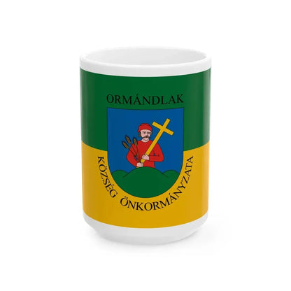 Flag of Ormandlak (Hungary) White Coffee Mug 15oz - Go Mug Yourself