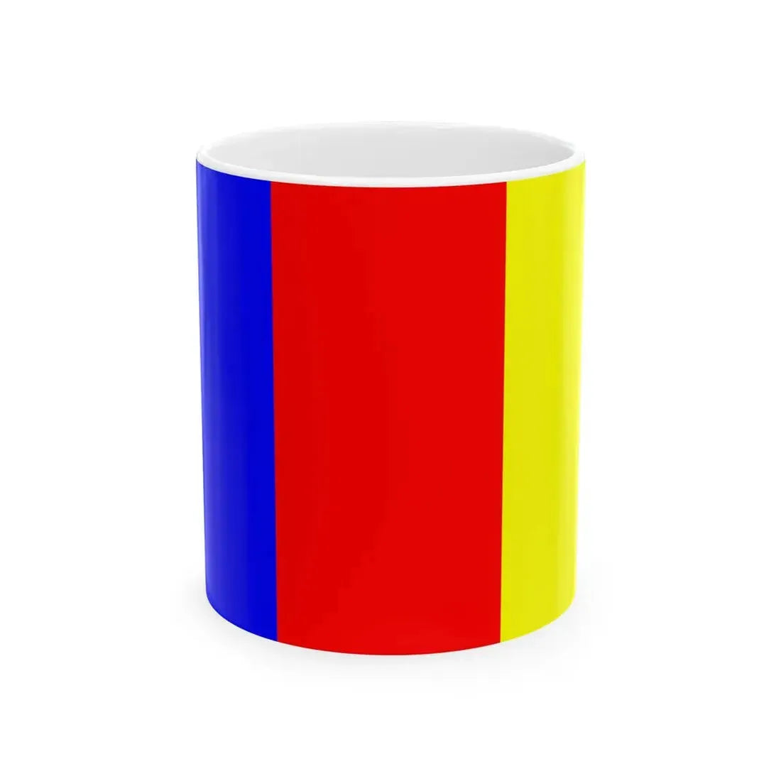 Flag of Ornans (France) White Coffee Mug 11oz - Go Mug Yourself