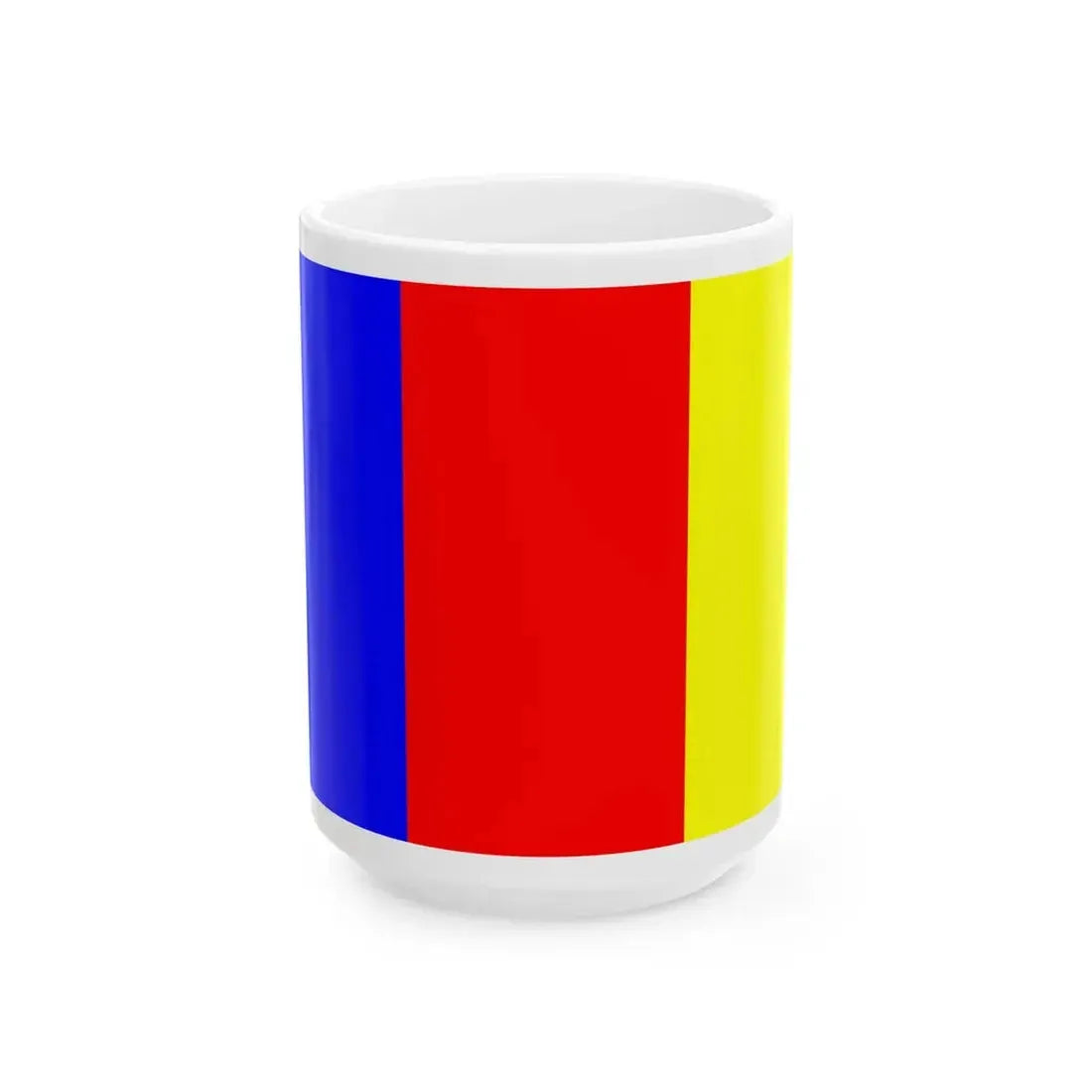 Flag of Ornans (France) White Coffee Mug 15oz - Go Mug Yourself