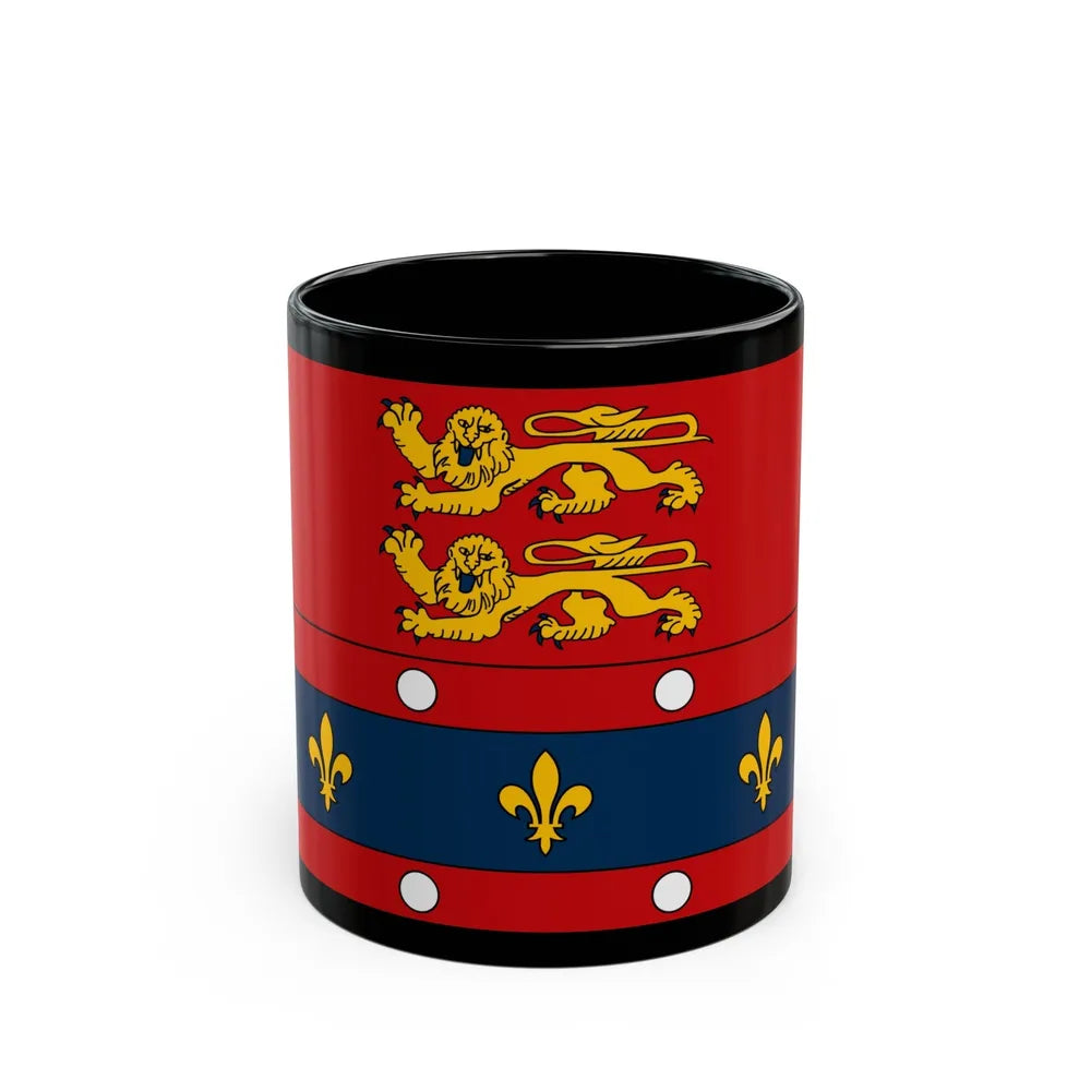 Flag of Orne France 2 - Black Coffee Mug-11oz-Go Mug Yourself