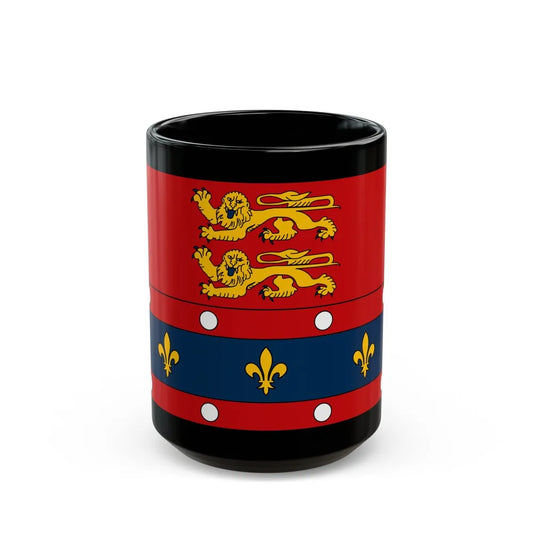 Flag of Orne France 2 - Black Coffee Mug-15oz-Go Mug Yourself