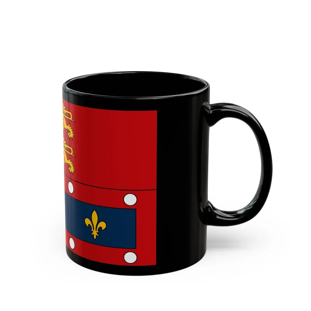 Flag of Orne France 2 - Black Coffee Mug-Go Mug Yourself