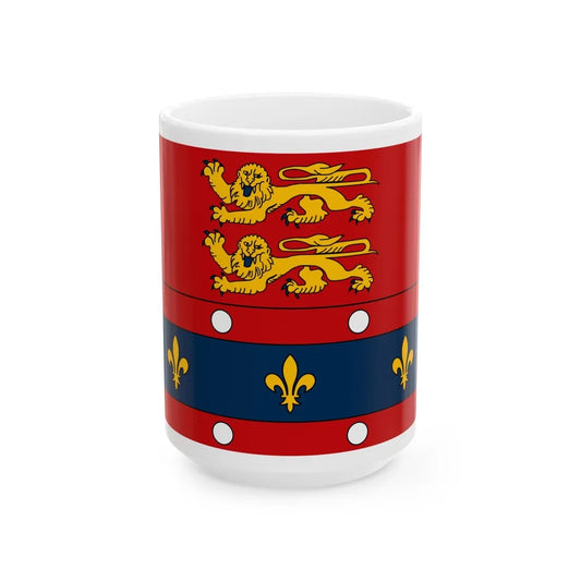 Flag of Orne France 2 - White Coffee Mug-15oz-Go Mug Yourself