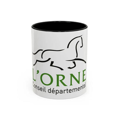 Flag of Orne France - Accent Coffee Mug 11oz Black - Go Mug Yourself