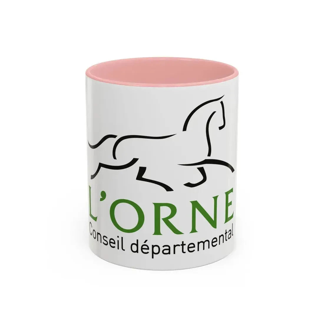 Flag of Orne France - Accent Coffee Mug 11oz Pink - Go Mug Yourself