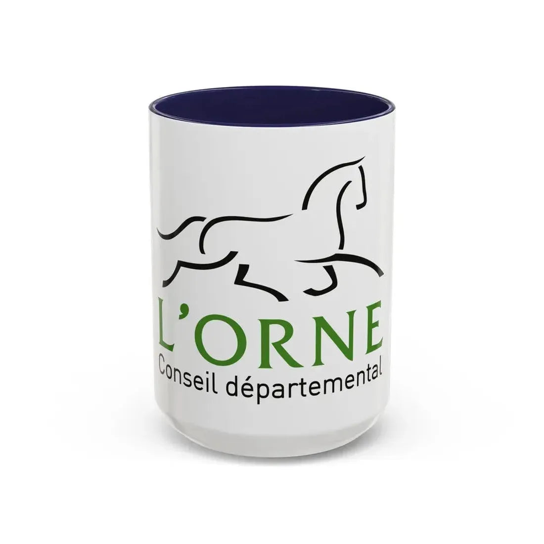 Flag of Orne France - Accent Coffee Mug 15oz Navy - Go Mug Yourself