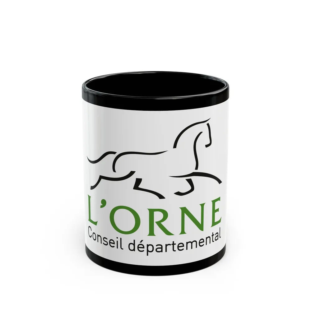 Flag of Orne France - Black Coffee Mug-11oz-Go Mug Yourself