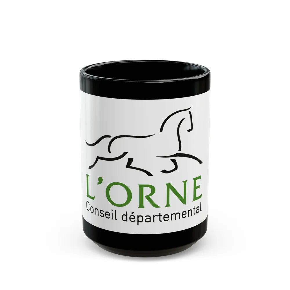 Flag of Orne France - Black Coffee Mug-15oz-Go Mug Yourself