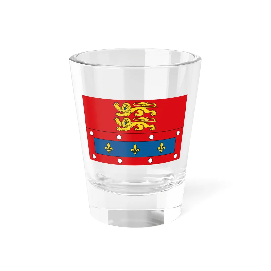Flag of Orne (France) Shot Glass 1.5oz 1.5oz - Go Mug Yourself