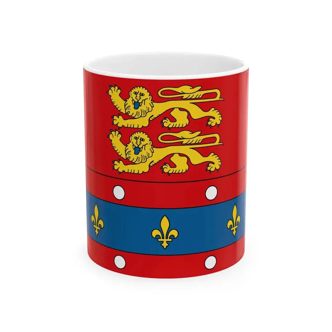 Flag of Orne (France) White Coffee Mug 11oz - Go Mug Yourself