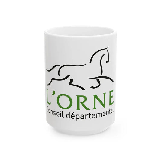 Flag of Orne France - White Coffee Mug-15oz-Go Mug Yourself