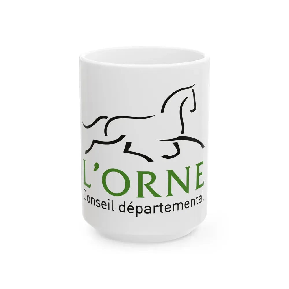Flag of Orne France - White Coffee Mug 15oz - Go Mug Yourself