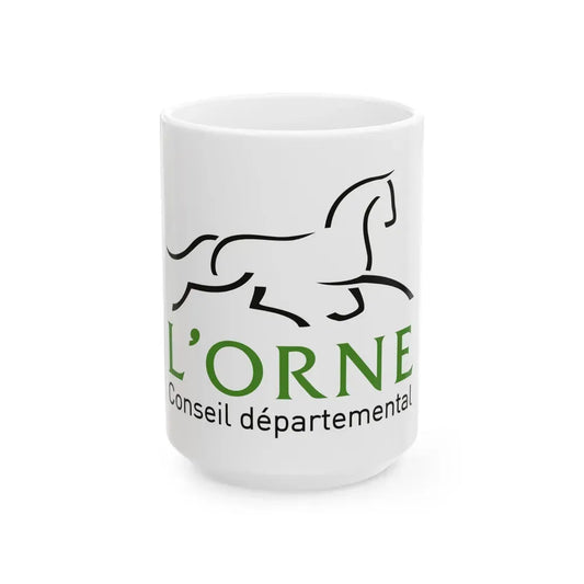 Flag of Orne France - White Coffee Mug 15oz - Go Mug Yourself