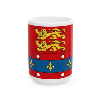 Flag of Orne (France) White Coffee Mug 15oz - Go Mug Yourself