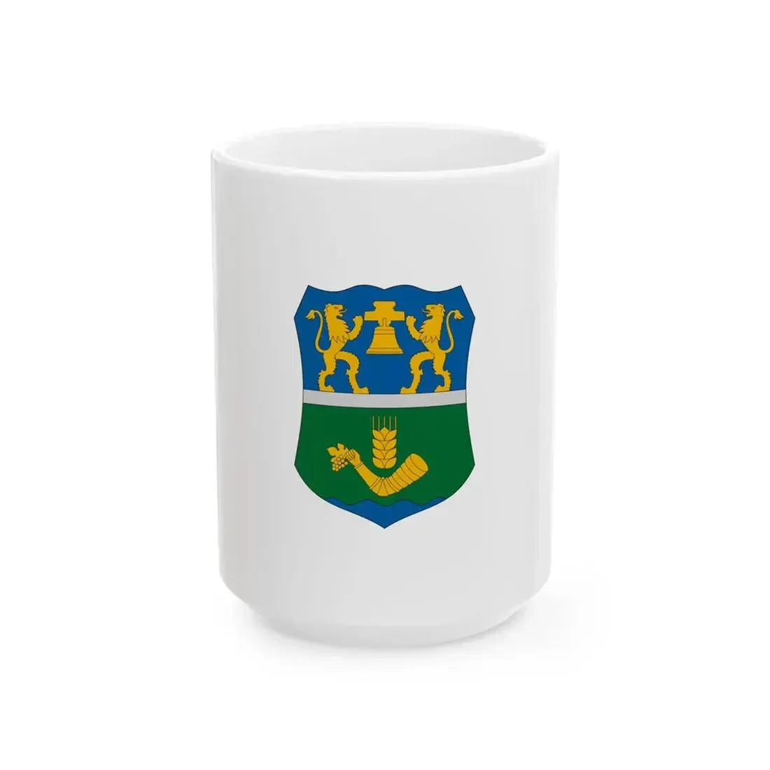 Flag of Oroshaza (Hungary) White Coffee Mug 15oz - Go Mug Yourself