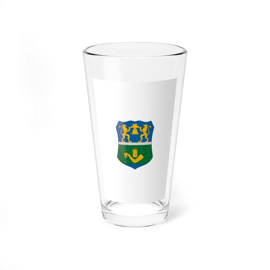 Flag of Oroshaza vertical (Hungary) Pint Glass 16oz 16oz - Go Mug Yourself