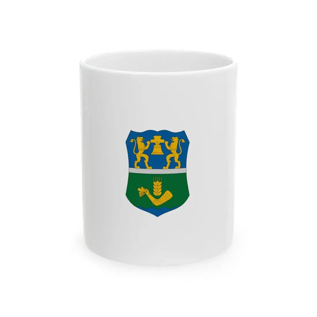 Flag of Oroshaza vertical (Hungary) White Coffee Mug 11oz - Go Mug Yourself