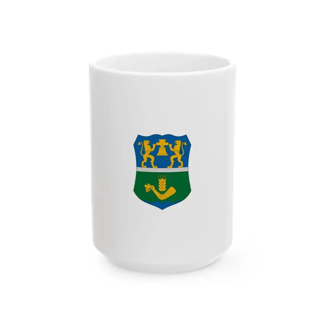 Flag of Oroshaza vertical (Hungary) White Coffee Mug 15oz - Go Mug Yourself
