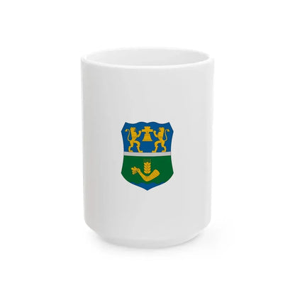 Flag of Oroshaza vertical (Hungary) White Coffee Mug 15oz - Go Mug Yourself