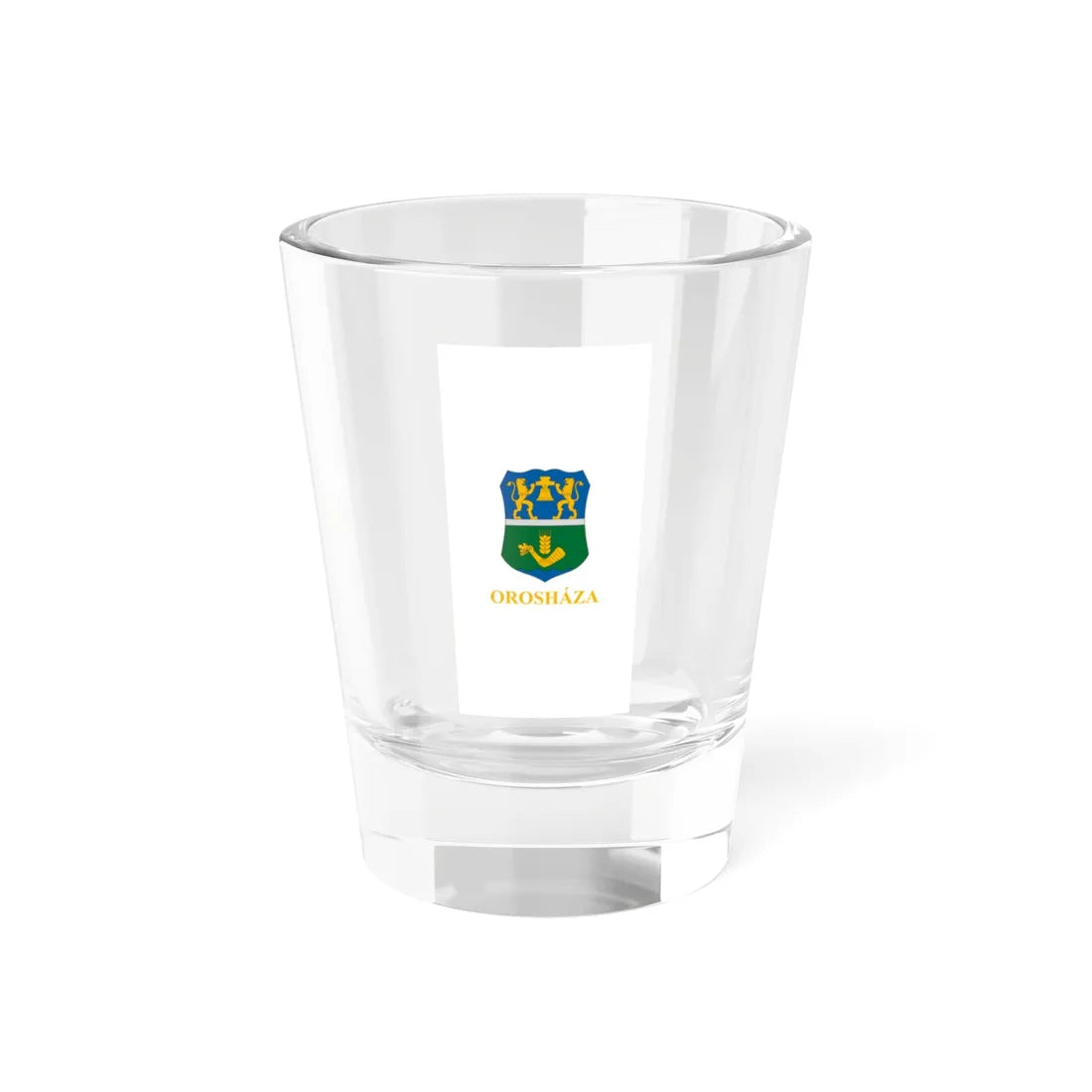 Flag of Oroshaza vertical variant (Hungary) Shot Glass 1.5oz 1.5oz - Go Mug Yourself