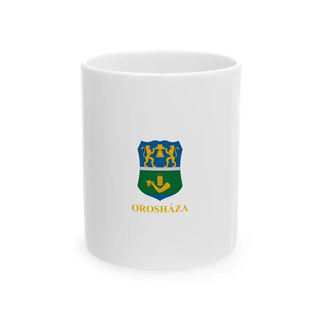 Flag of Oroshaza vertical variant (Hungary) White Coffee Mug 11oz - Go Mug Yourself