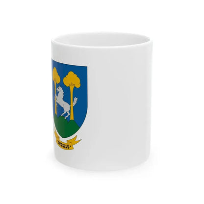 Flag of Oroszlo (Hungary) White Coffee Mug 11oz - Go Mug Yourself