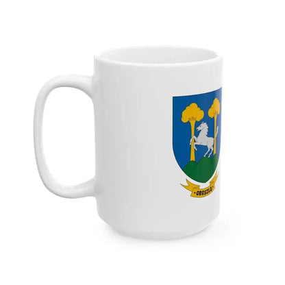 Flag of Oroszlo (Hungary) White Coffee Mug - Go Mug Yourself
