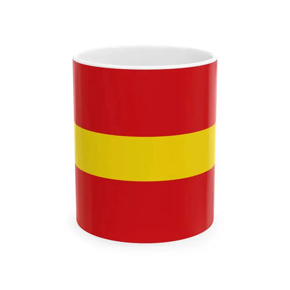 Flag of Orp-Jauche (Belgium) White Coffee Mug 11oz - Go Mug Yourself
