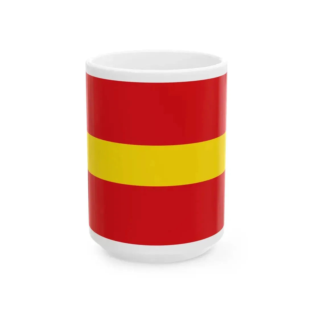Flag of Orp-Jauche (Belgium) White Coffee Mug 15oz - Go Mug Yourself