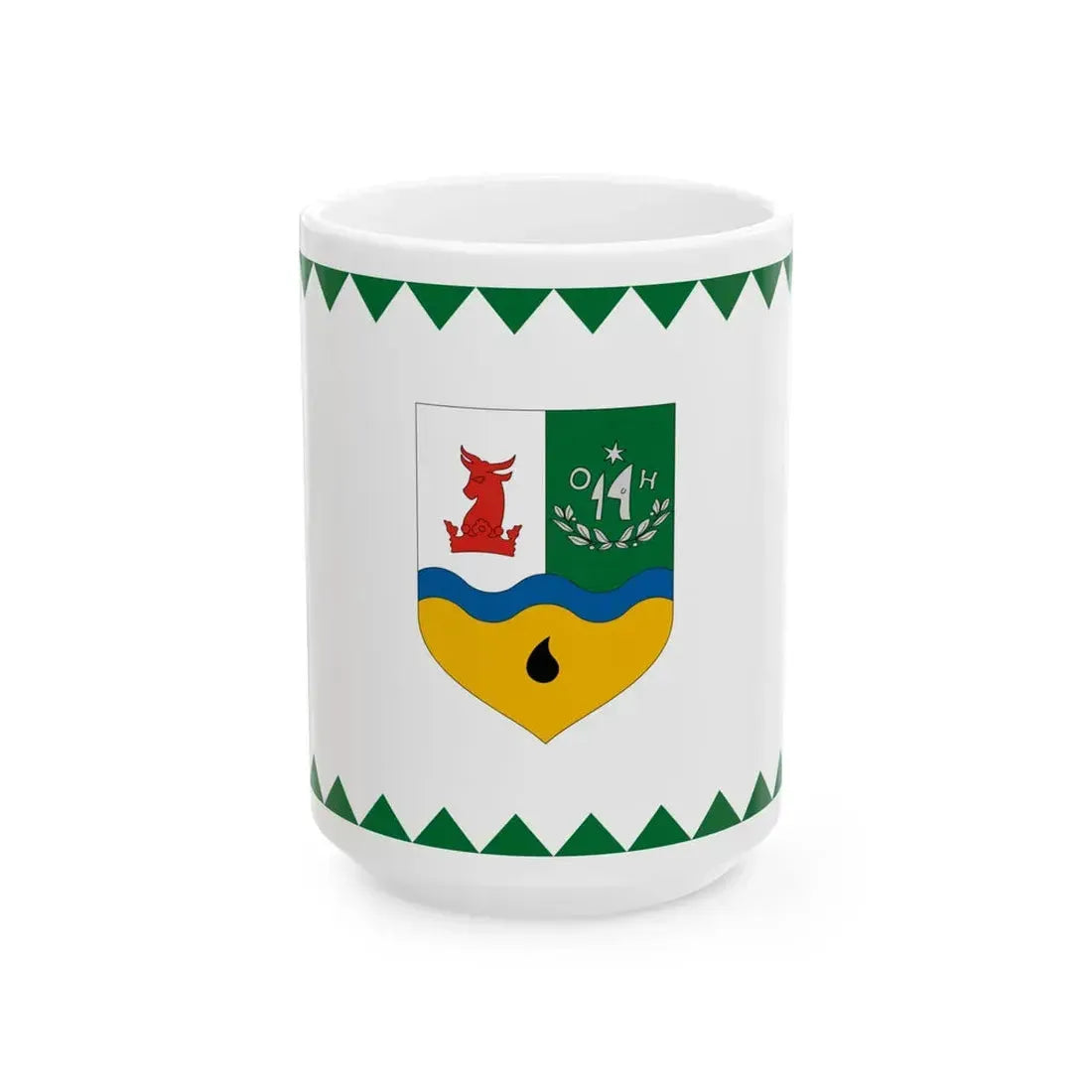 Flag of Ortahaza (Hungary) White Coffee Mug 15oz - Go Mug Yourself