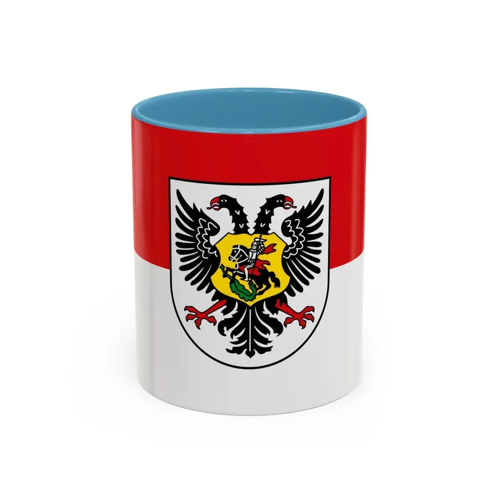 Flag of Ortenaukreis Germany - Accent Coffee Mug 11oz Light Blue - Go Mug Yourself